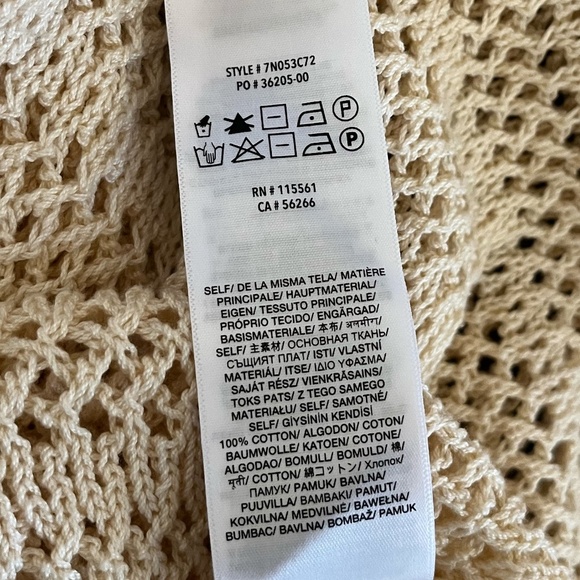 7 FOR ALL MANKIND | Ruffle Neck Long Sleeve Sweater in Heather Oatmeal | Size M - Picture 11 of 14